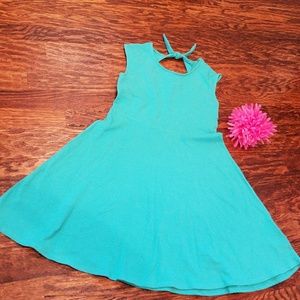 Total Girl Teal Knit Dress